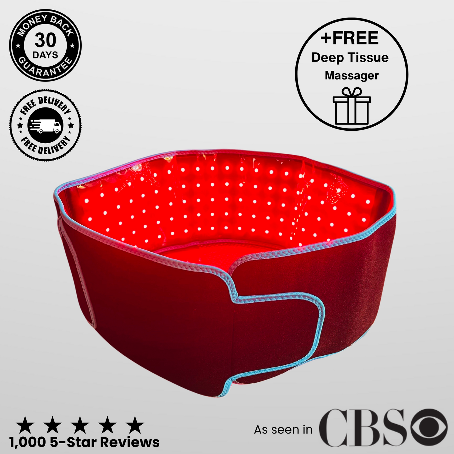 ThermaLight360™ Dual-Wavelength Red Light Therapy Belt